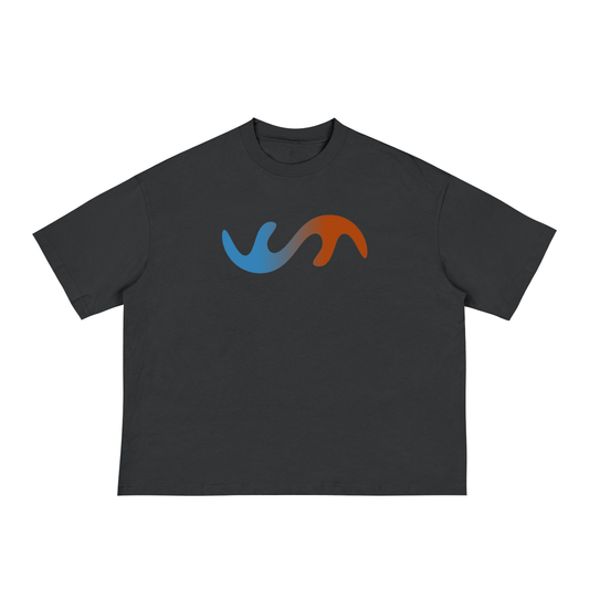 Solow Ombre Logo - Black Boxy Shirt