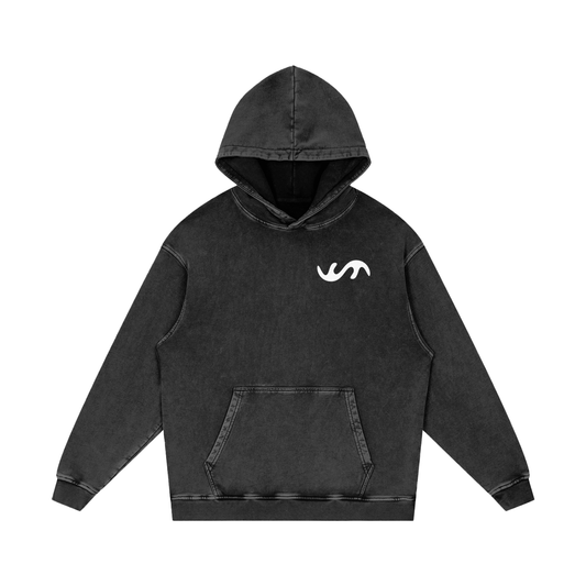 Solow Melting Logo - Acid Wash Oversize Hoodie